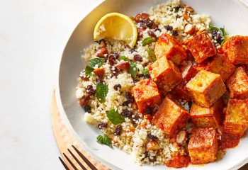 Tofu Tagine with Moroccan Couscous and Asparagus