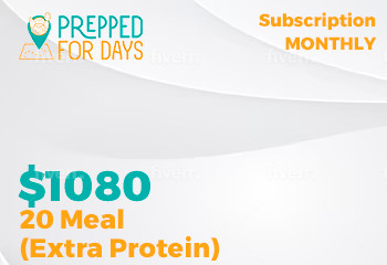 20 Meal Monthly Subscription (Extra Protein)