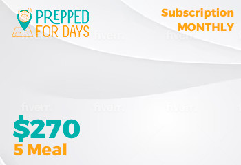 5 Meal Monthly Subscription