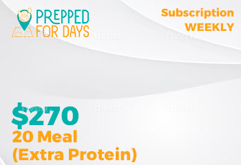 20 Meal Weekly Subscription (Extra Protein)