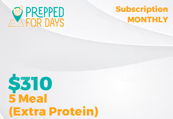 5 Meal Monthly Subscription (Extra Protein)