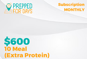 10 Meal Monthly Subscription (Extra Protein)