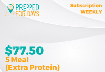 5 Meal Weekly Subscription (Extra Protein)