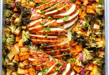 Spiced Grilled Chicken with Maple Roasted Sweet Potatoes