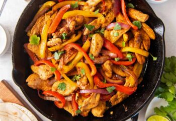 Grilled Chicken Fajitas with Corn Tortillas & Black Beans