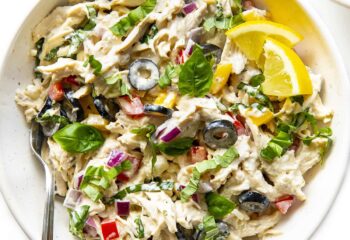 Shredded Mediterranean Chicken Salad