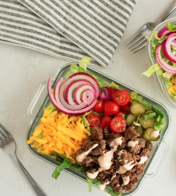 Low Carb Burger Bowl