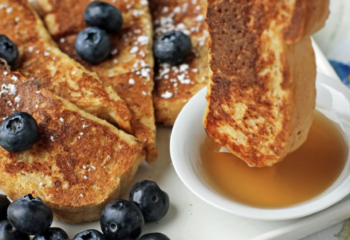 GF Protein French Toast with Turkey Sausage and Berries