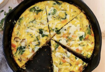 Turkey Bacon, Potato & Parmesan Frittata | Fruit Turkey Bacon, Potato & Parmesan Frittata | Fruit